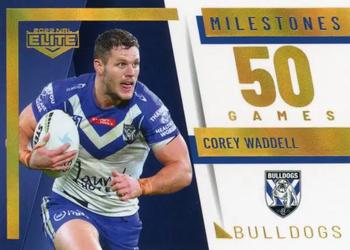 2022 NRL Elite - Case Card - Milestones #M03 Corey Waddell Front
